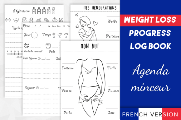 60-Day Weight Loss Progress Log Book for Minceur Journeys