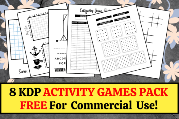 8 KDP Activity Games Pack KDP Interior: A Practical Resource for Print-on-Demand Entrepreneurs
