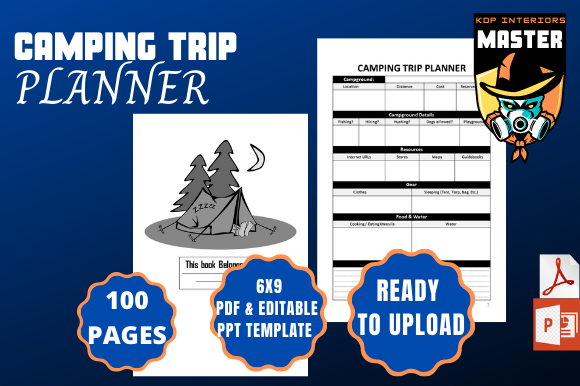 Camping Trip Planner KDP Interior: What You Need to Know Before You Buy