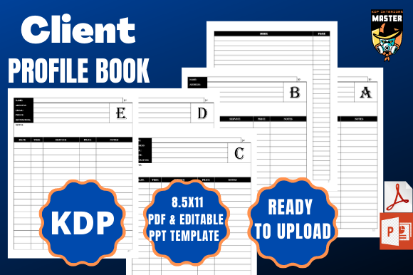 Client Profile Book KDP Interior: Ready-to-Use Design for Print and Digital