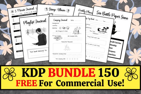 KDP Bundle Pack 150: Templates & Extras for Print-on-Demand
