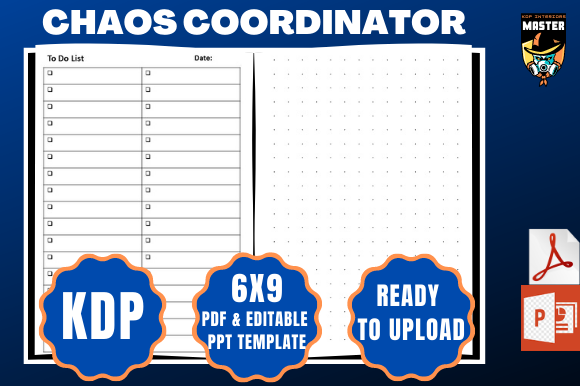 KDP Chaos Coordinator Notebook: Streamline Your Publishing Workflow