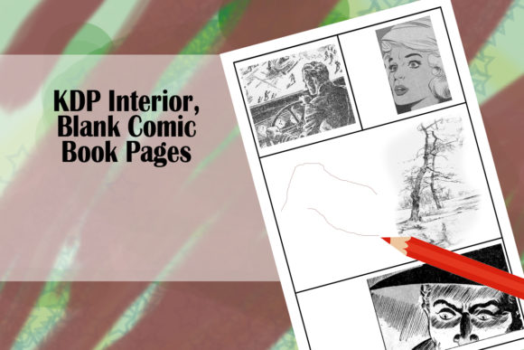 KDP Interior Blank Comic Book Pages for Creative Projects