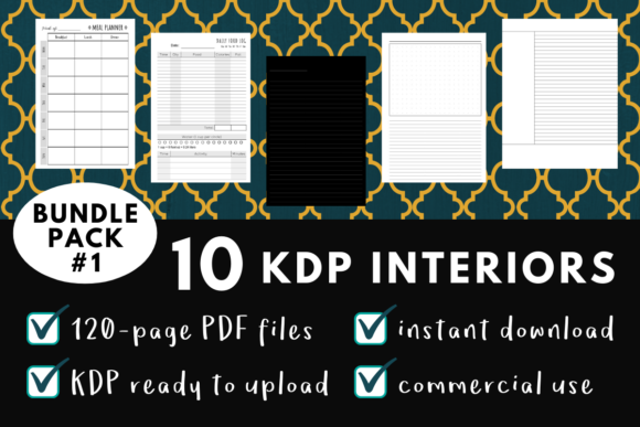 KDP Interior Pack 1 – 10 Templates: A Smart Choice for Print-on-Demand Creators