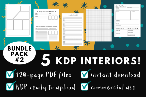 KDP Interior Pack 2: 5 Ready-to-Use Templates for Creative Publishing