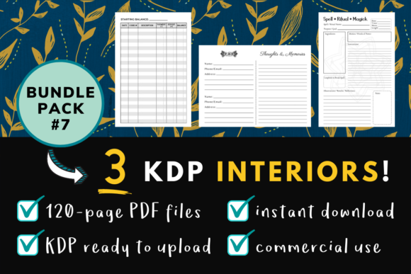 KDP Interior Pack 7 – 3 Practical Templates for Real-World Publishing Needs