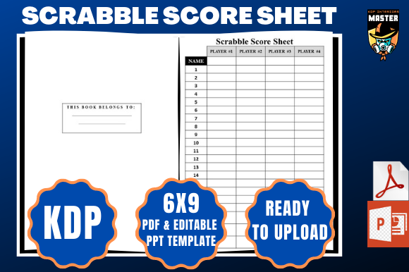 KDP Scrabble Score Sheet for Easy Game Tracking